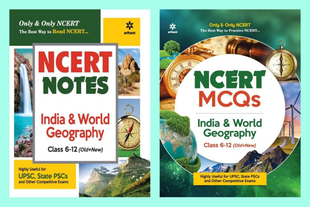 Arihant India & World Geography NCERT Notes + MCQs [Set of 2 Books] PDF