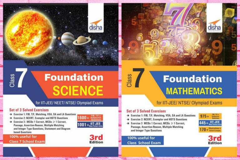 Disha Foundation Class 7 [3rd Edition] - SET OF 2 BOOKS